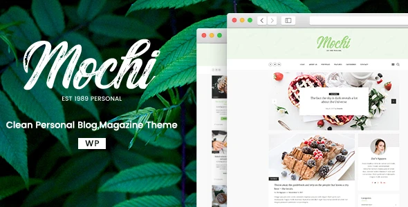 Mochi – A Clean Personal WordPress Blog Theme